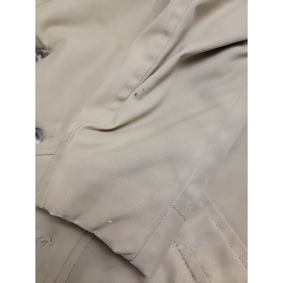 Vtg Lakeland Chore Jacket Mens 42 Brown Button Pockets Sherpa Lined Thrashed - Picture 5 of 16